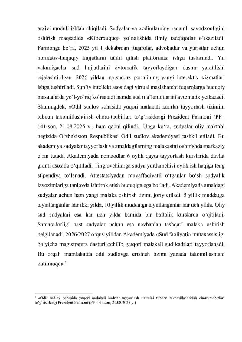 O'zbekiston sud tizimida Legal Tech joriy etish tajribasi 4
