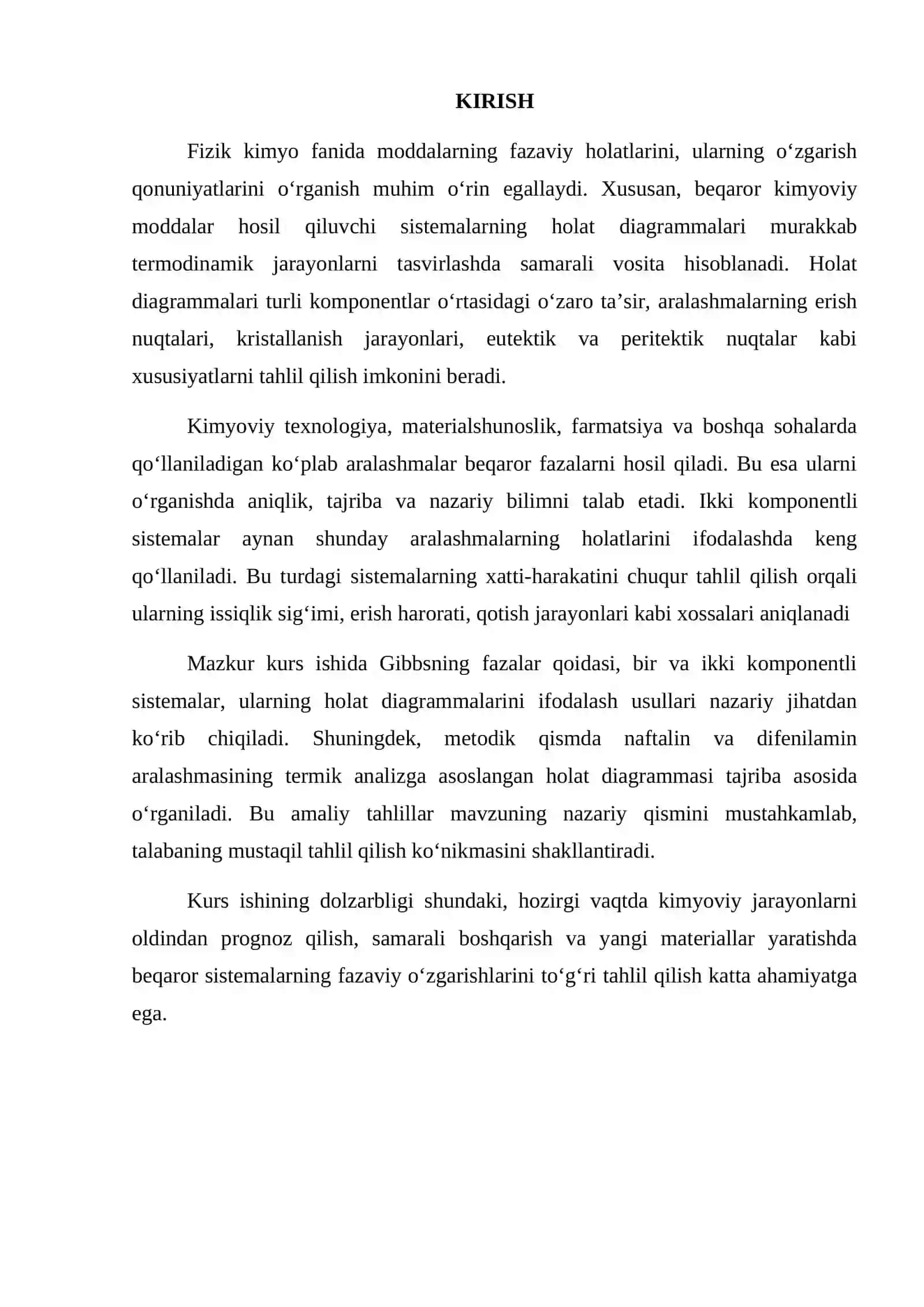 Beqaror kimyoviy moddalar hosil qiluvchi sistemalarning xolat diagrammalari 4