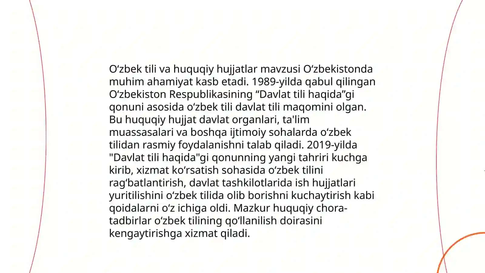 Hujjat tilini oʻzbekchalashtring qaratilgan islohotlar 4