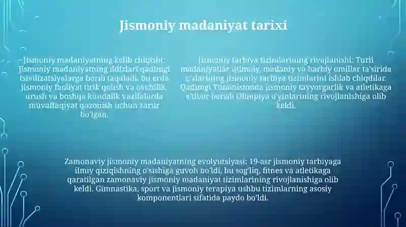 Jismoniy Madaniyat Tizimining Tarkib Tipishi 4