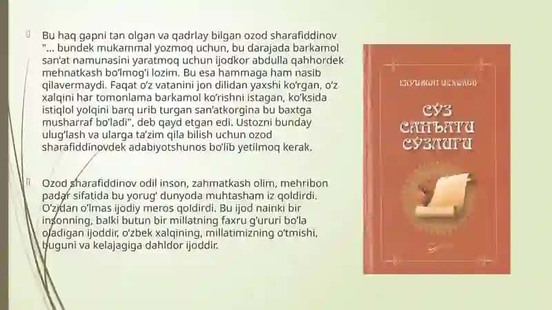 Ozod sharafiddinov 4