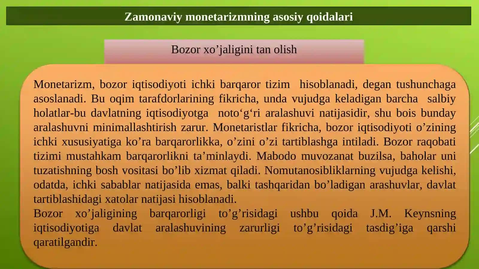 MONETARIZM 4