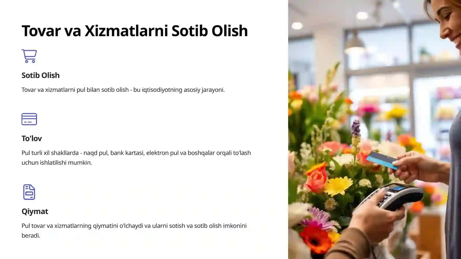 Tovar va Pul: Iqtisodiyotning Asosiy Tushunchalari 4