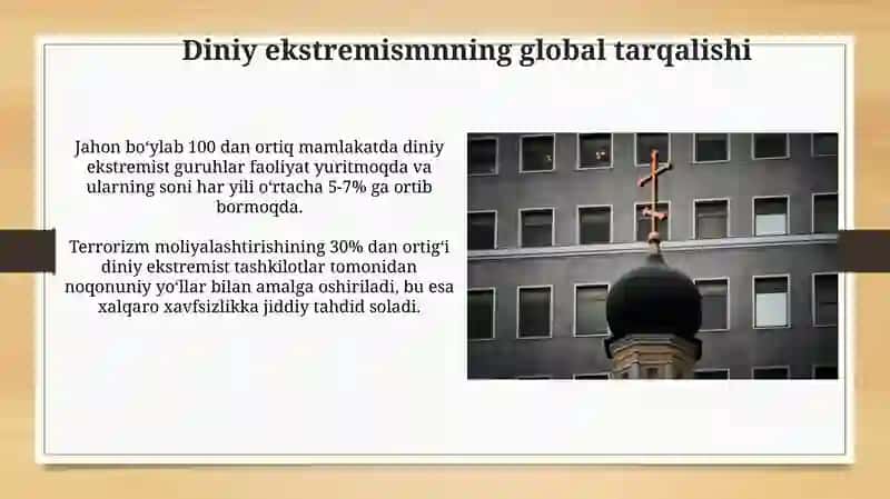 TERRORIZM  HAMDA DINIY EKSTREMIZM BILAN BOG'LIQ JINOYATCHILIKNING KRIMINOLOGIK TAVSIFI VA OLDINI OLISH 4