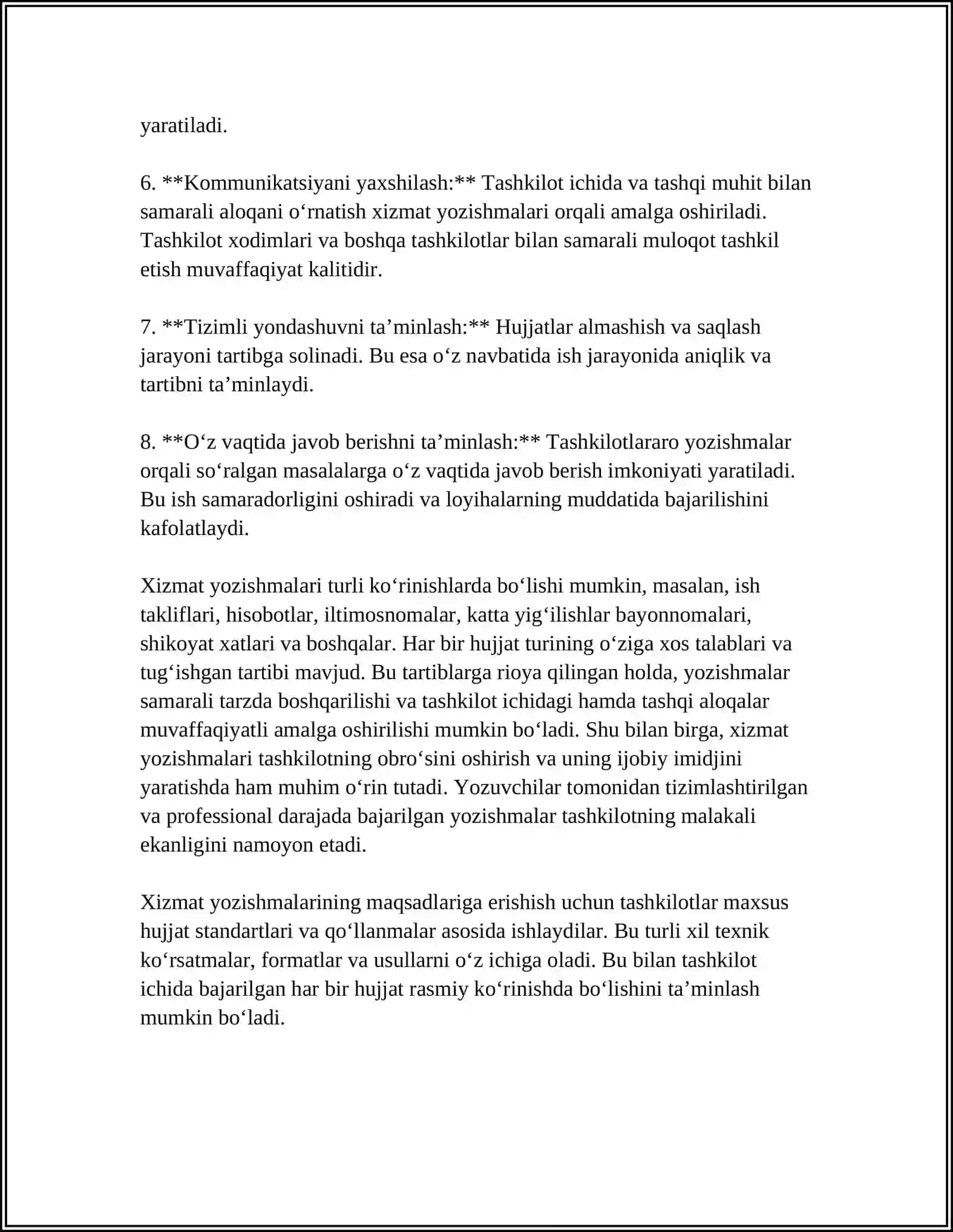 XIZMAT YOZISHMALARI 4