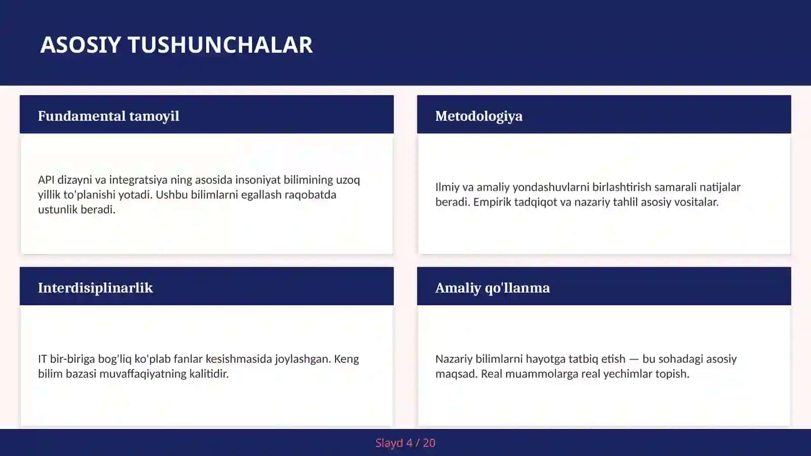 KIRISH: API dizayni va integratsiya 4