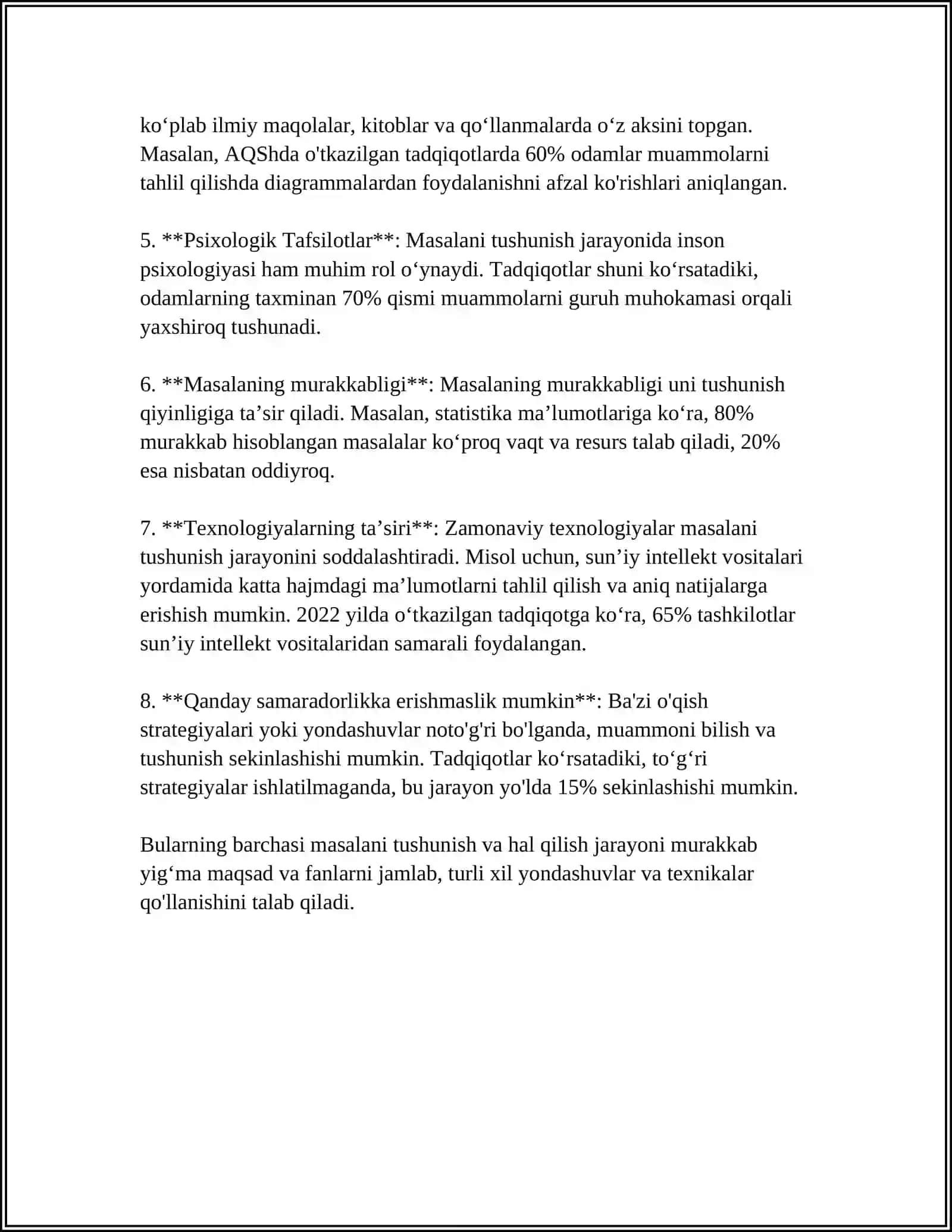 MASALA YECHISHGA O'RGATISH BOSQICHLARI VA UNING MANTIQIY ASOSI 4