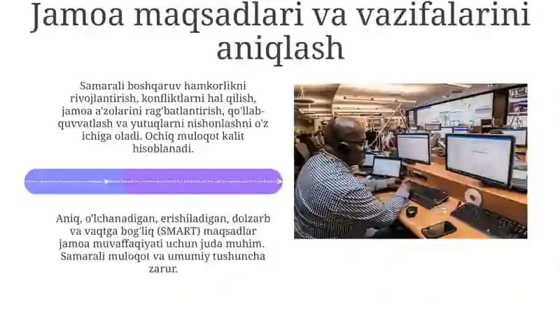 Mehnat jamoalarni rejalashtirish va boshqarish Ergasheva 🌼 4
