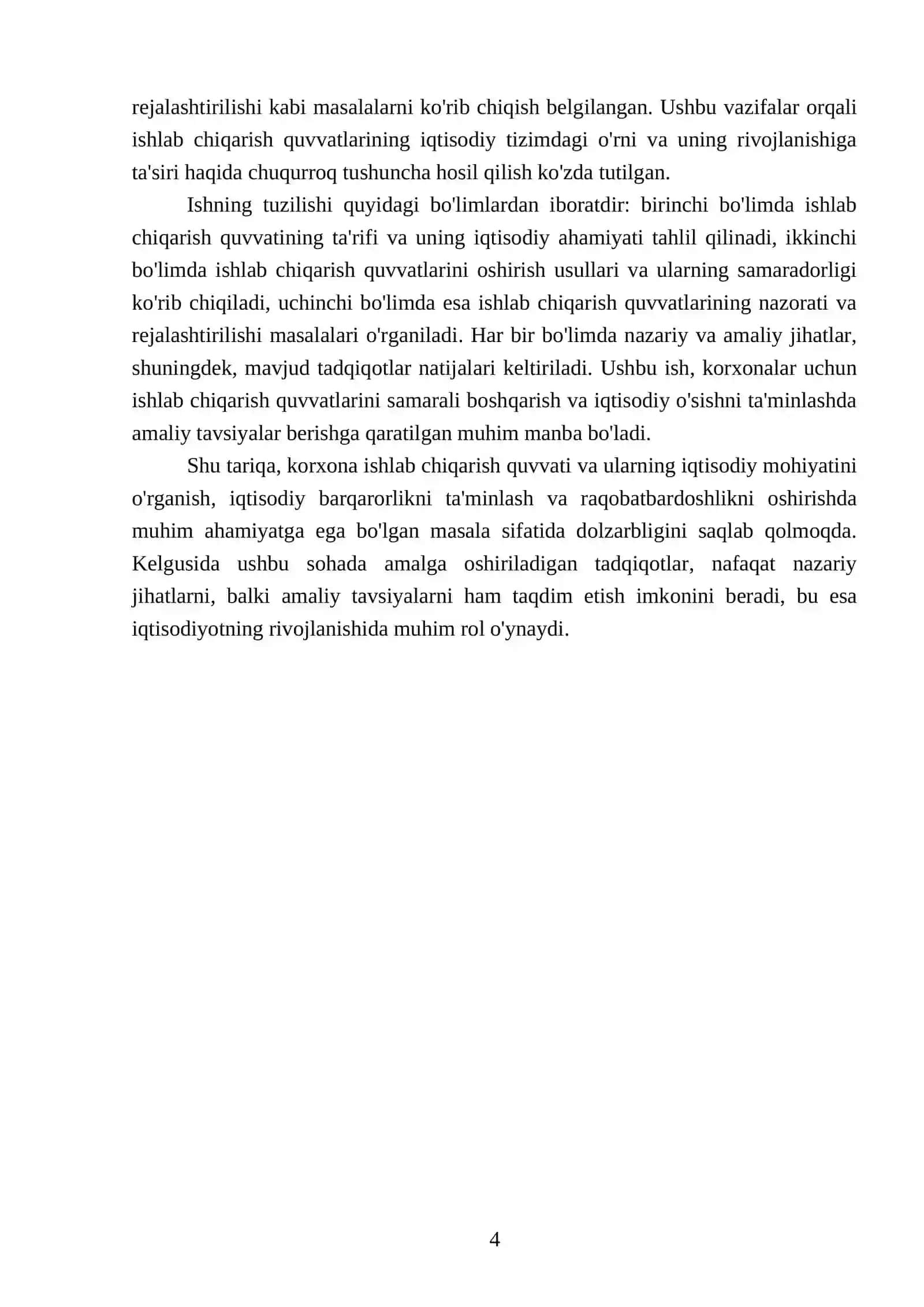 Korxona ishlab chiqarish quvvati va ularni iqtisodiy mohiyati 4