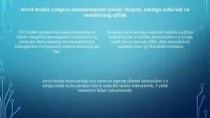 Xalqaro tashkilotlar va ekologik xalqaro standartlar 4