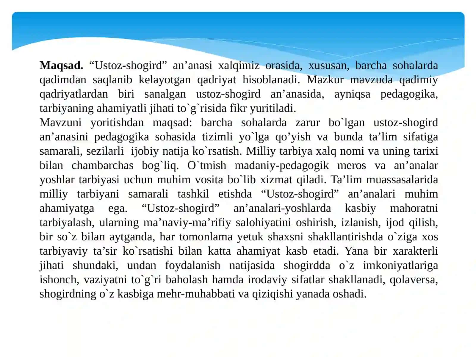 Maktabda Ustoz-shogird tizimini yo'lga qo'yish 4