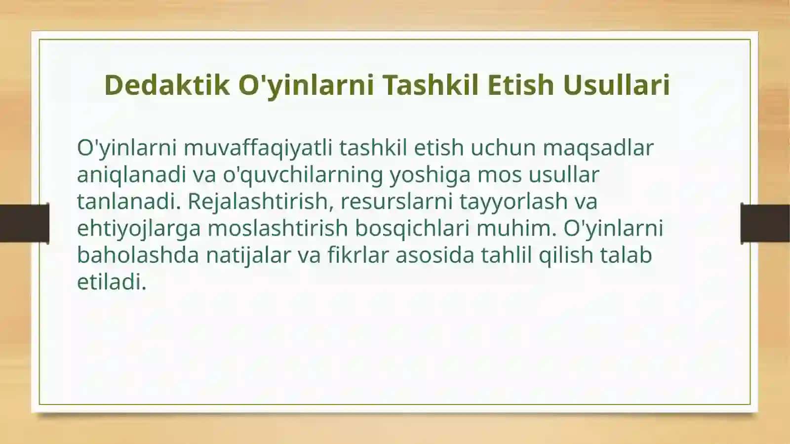Boshlangʻichtaʼlimtabiiyfanlaridarslaridadidaktiko`yinoʻquvmunozaralar 4