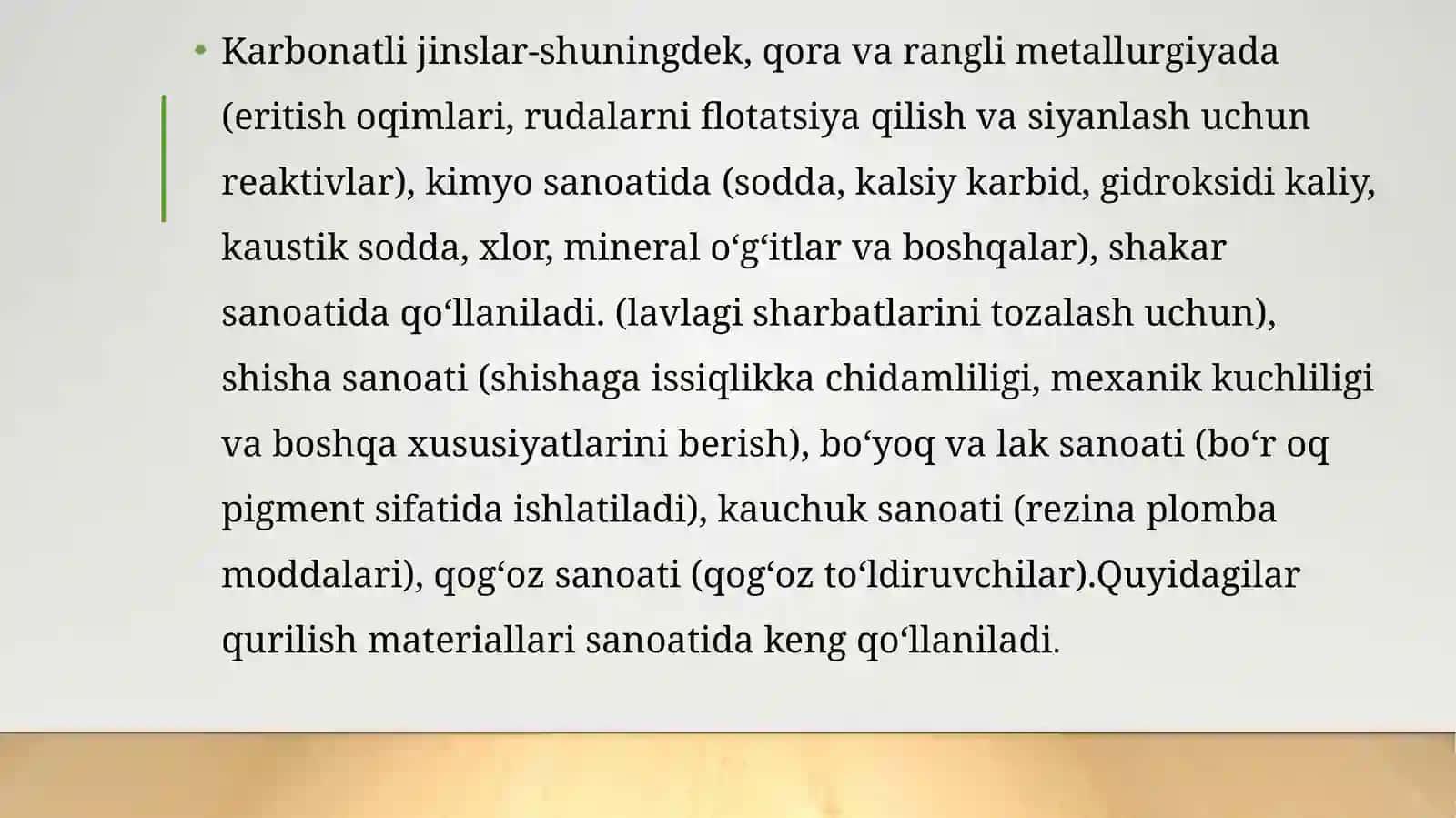 Karbonat Jinslarini Ishlab Chiqarish Teknologik Sxemasi 4