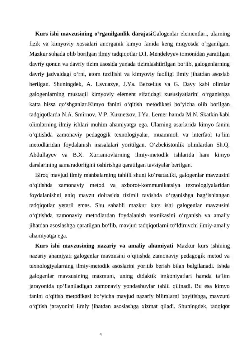Galogenlar mavzusini o‘qitishda zamonaviy metodlardan foydalanish texnikasi 4