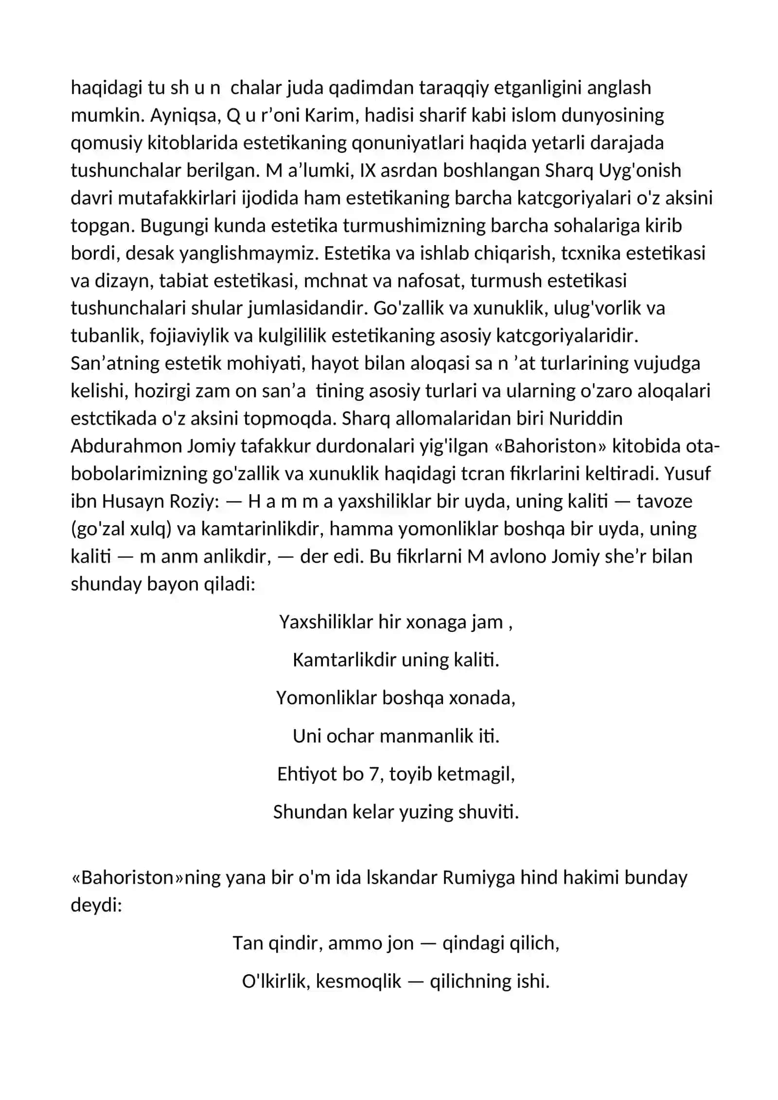 Estetikaning asosiy kategoriyalari 4