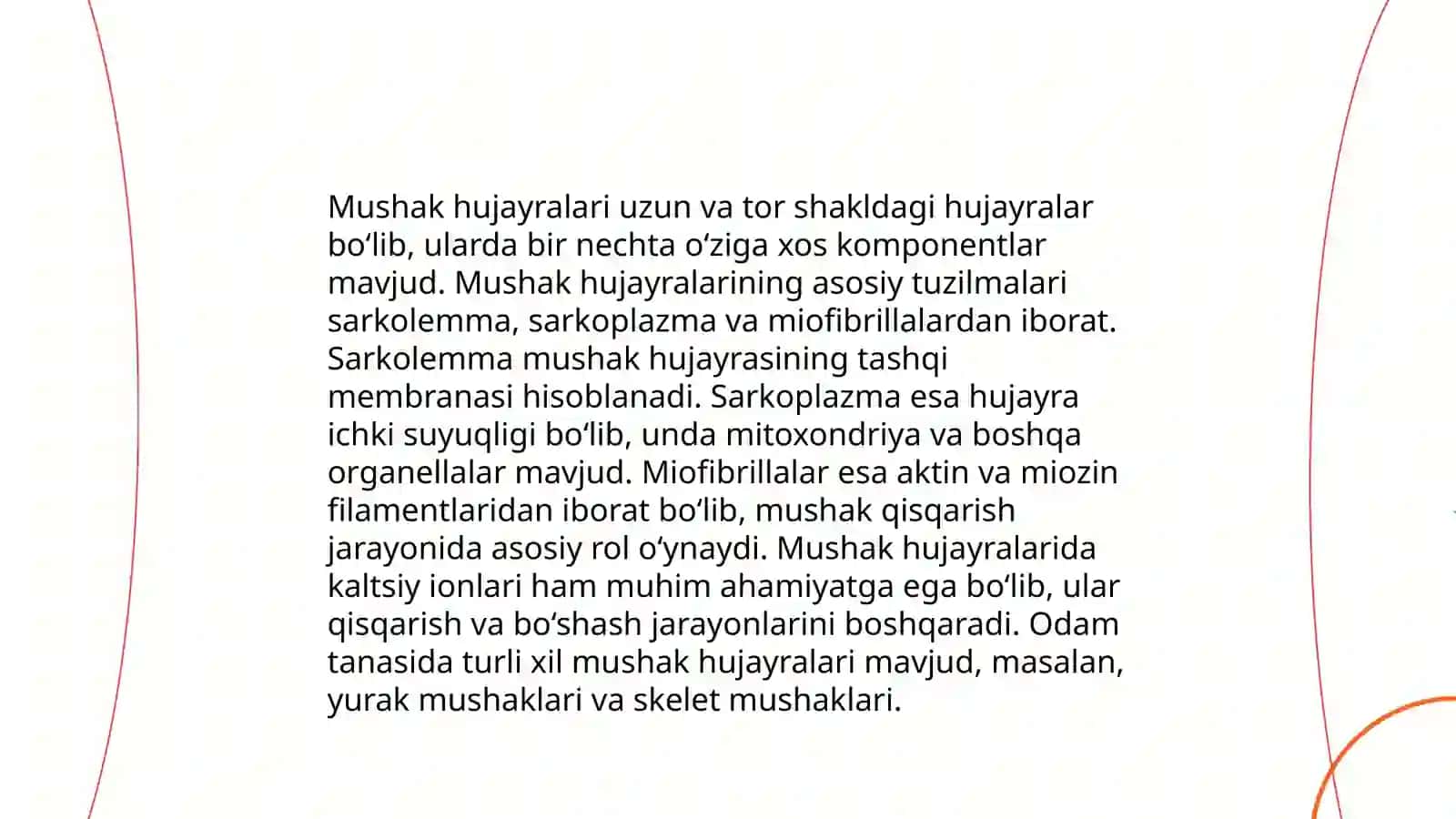 Mushak qisqarish mexanizmining morfologik asoslari 4