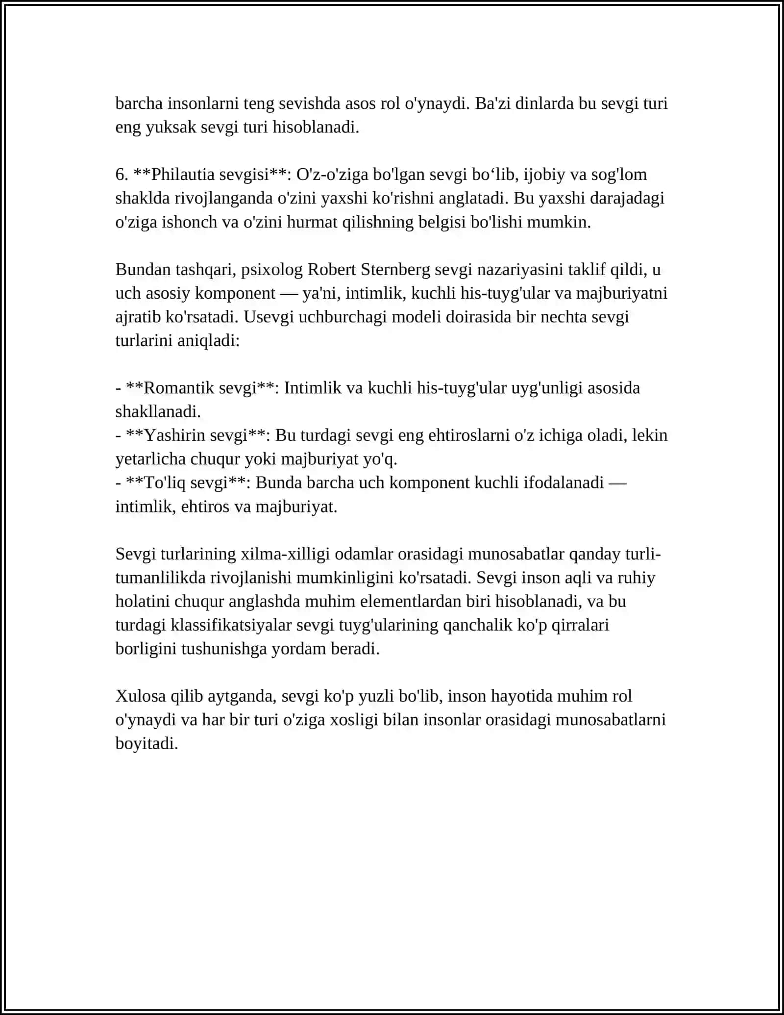 MUSTAQIL ISH Mavzu: RELATIONSHIPS 4