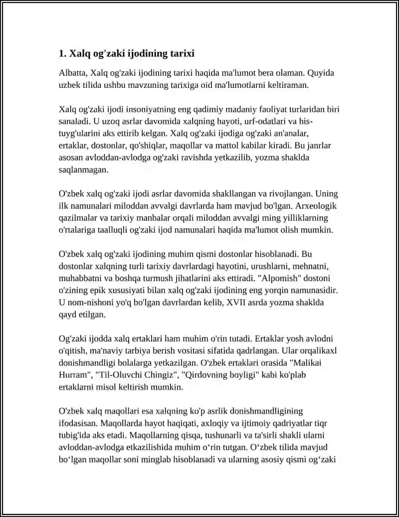 XALQ OGZAKI IJODI XALQ QADRIYATLARINING TARKIBIY QISMI SIFATIDA 4