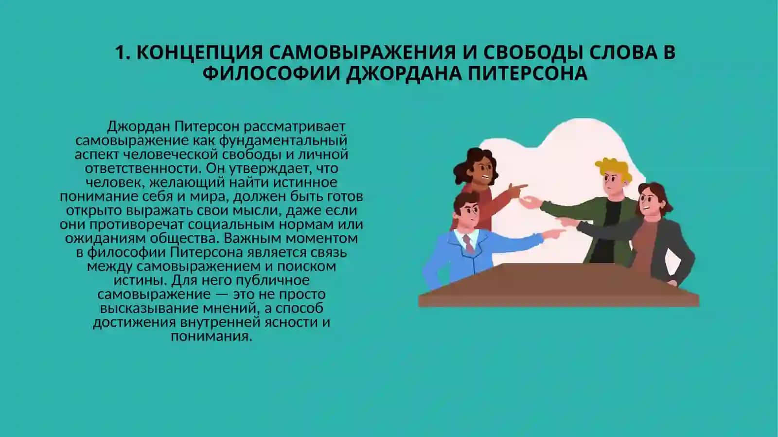 ПРИНЦИПЫ ПУБЛИЧНОГО САМОВЫРАЖЕНИЯ В ФИЛОСОФИИ ДЖОРДАНА ПИТЕРСОНА 4