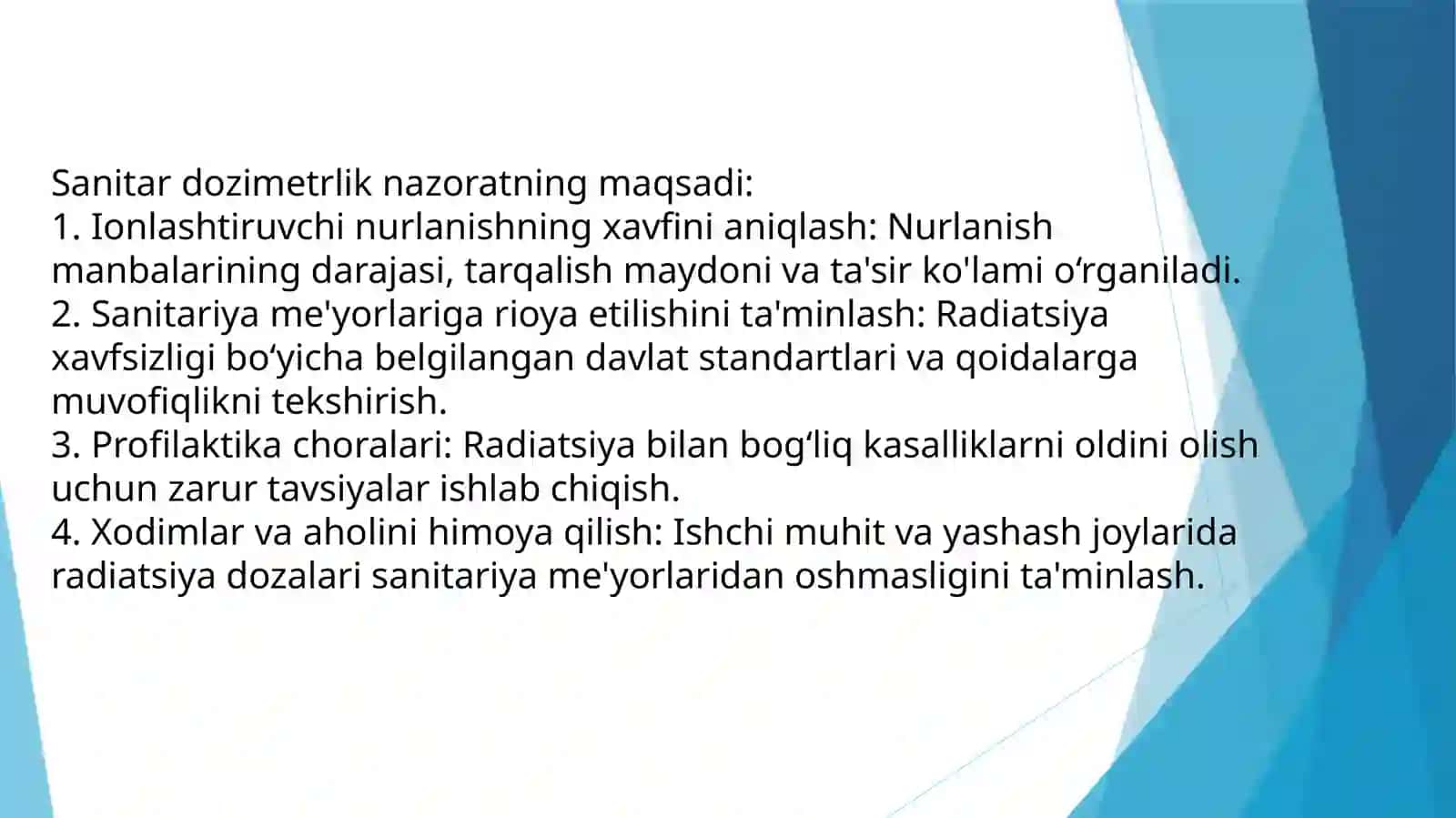 Sanitardozimetrlik nazorati haqida tushuncha 4