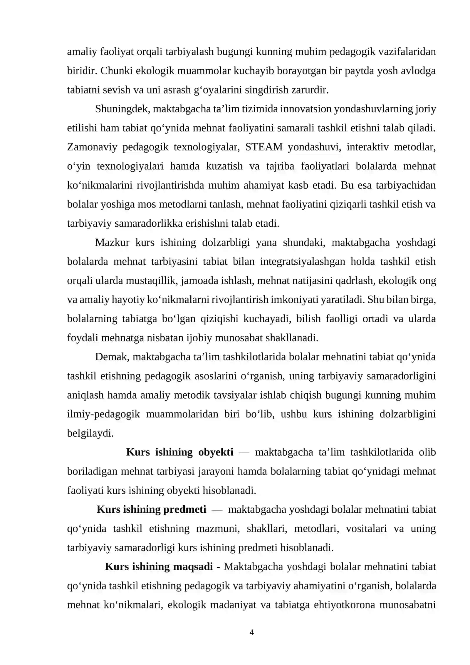 Bolalar mehnatini tabiat qo‘ynida tashkil etishning tarbiyaviy samaradorligi 4
