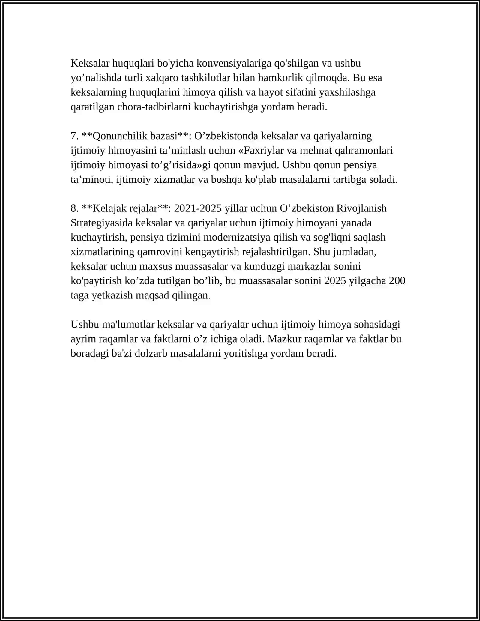 KEKSALAR VA QARIYALARNING IJTIMOIY VA MEHNAT REABILITATSIYASIDA IJTIMOIY ISH MUTAXASSISLARINING ROLI 4