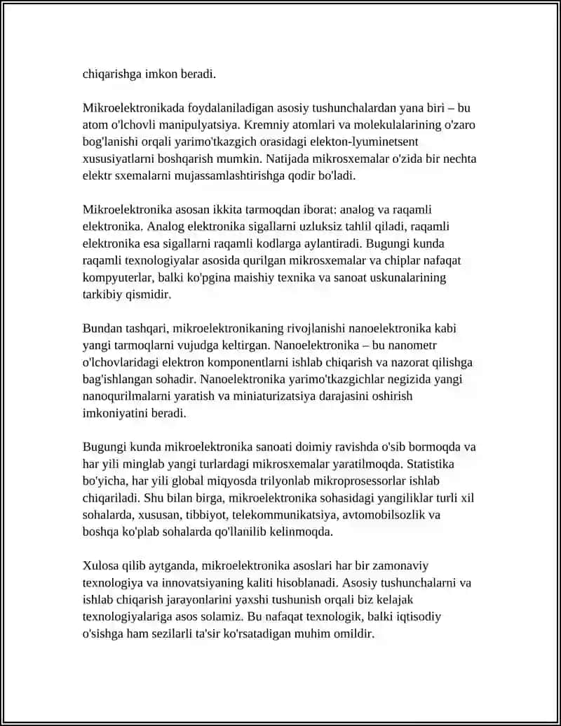 Mikroelektronika asoslari 4