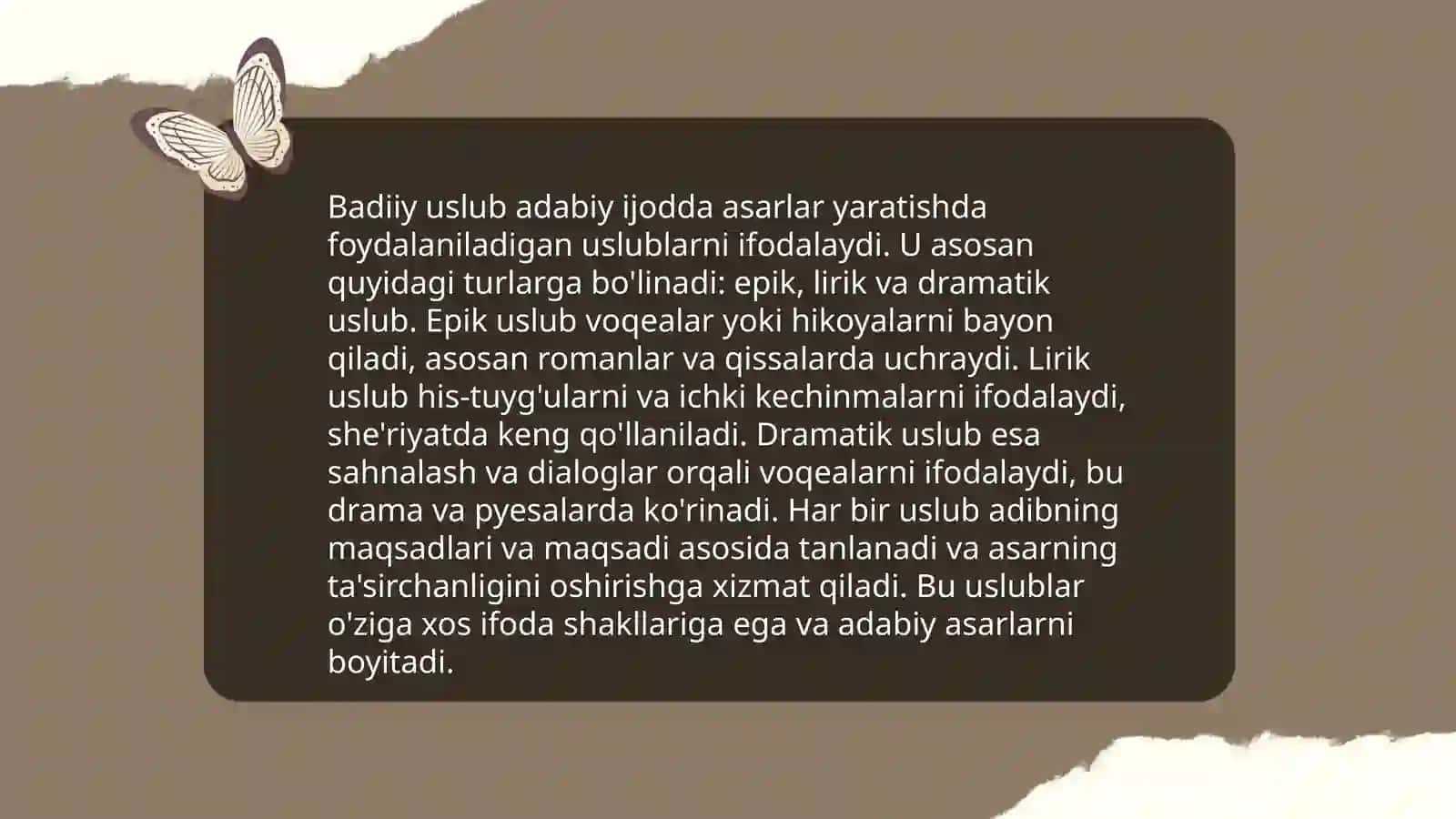 Badiiy uslub va uning xususiyatlari 4