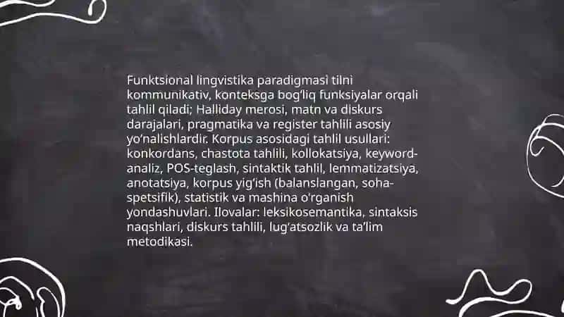 Lisoniy tadqiqotlarga xos paradigmalar. Kompyuter lingvistikasi 4
