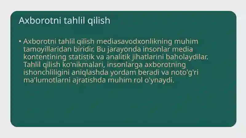 Mediasavodxonlik 4