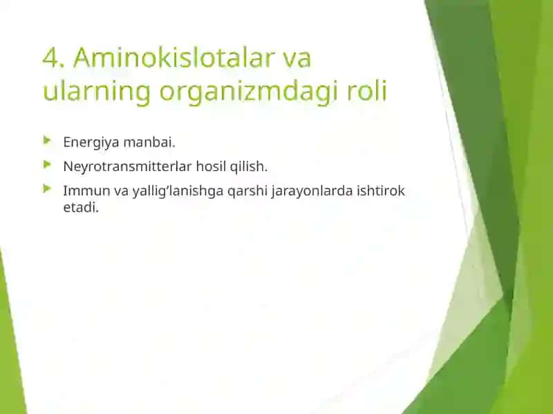Aminokislotalar 4