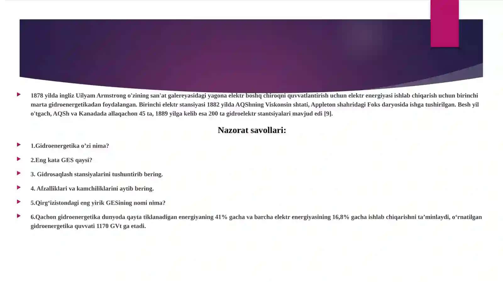 O’zbekiston Oliy vao’rtamaxsusta’lim vazirligi Farg’ona politexnika institutining “Elektrenergetikasi” kafedrasi 4
