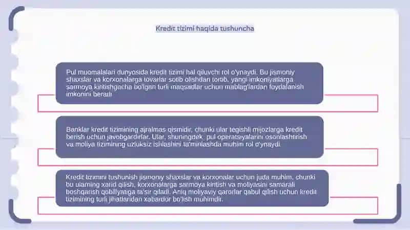 Pul muomilasi Kridit tizimi va banklar 4