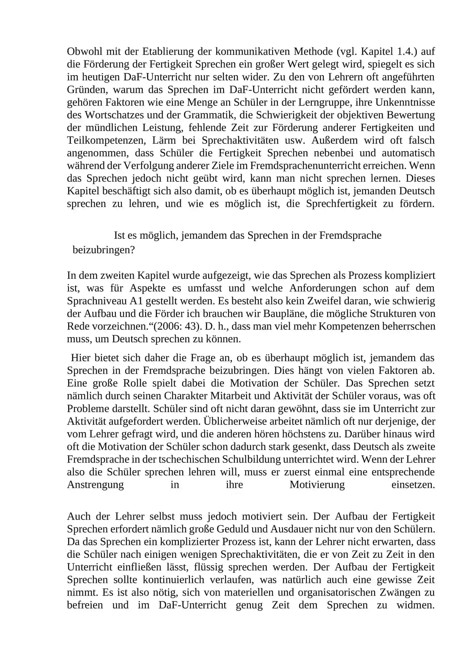 Die Förderung der produktiven Fertigkeiten im DaF-Unterricht 4