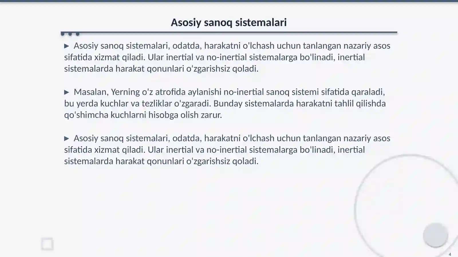 Nuqtaning murakkab harakati 4