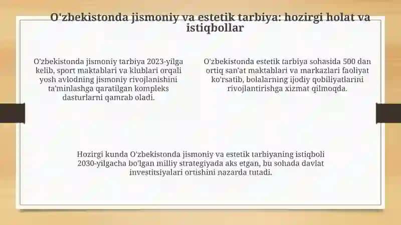 Jismoniy va Estetik Tarbiya 4