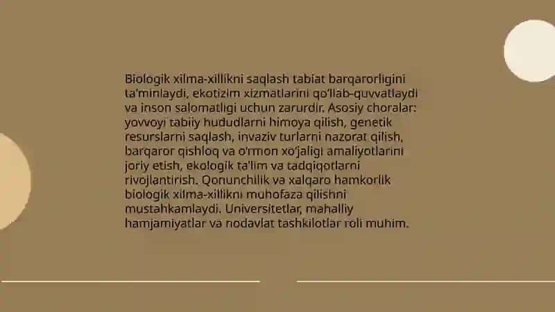 Tabiatni asrash 4