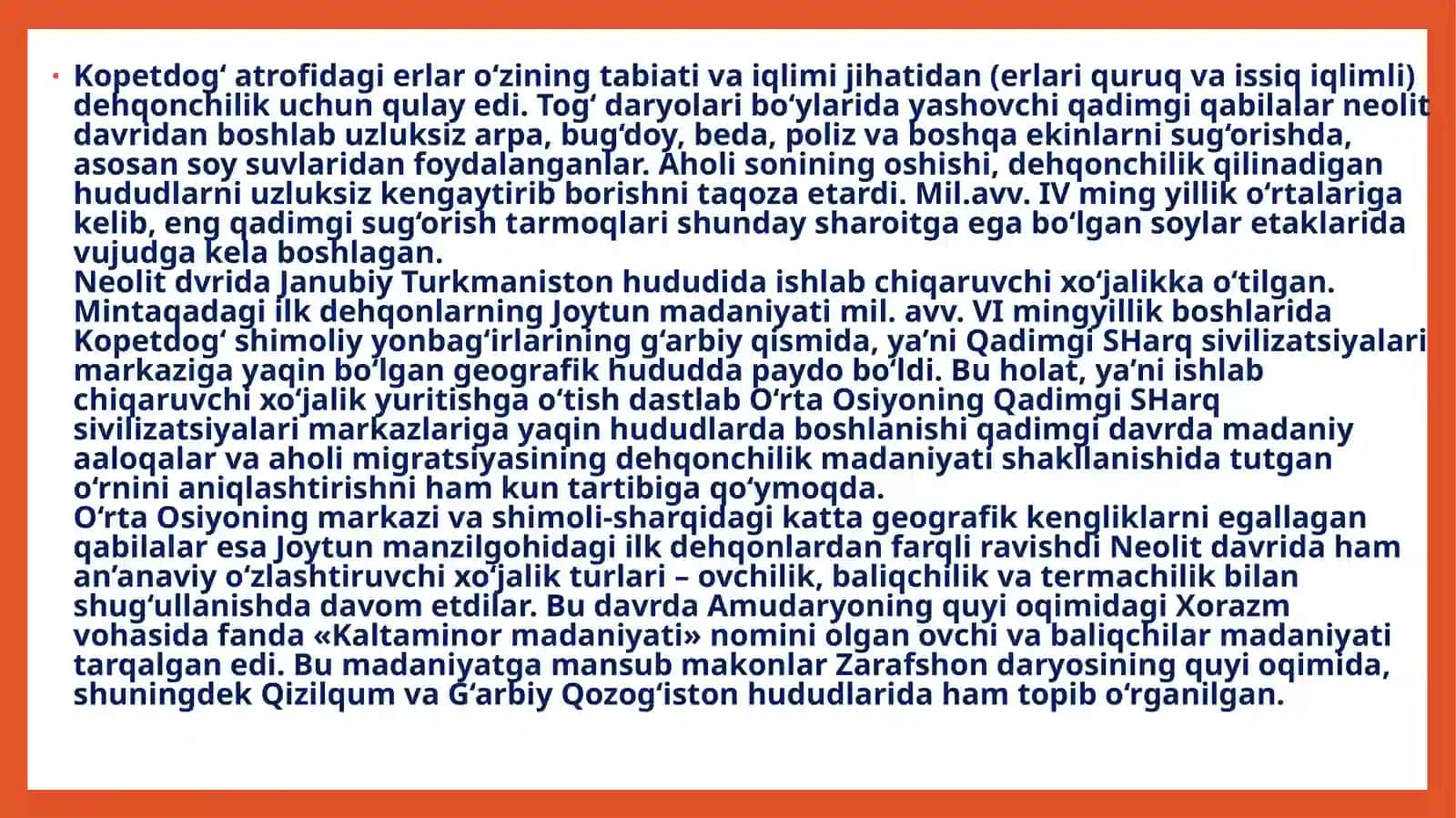 Qadimgi davlat birlashlamalarining shakllanishida yer va suv munosabatlari 4