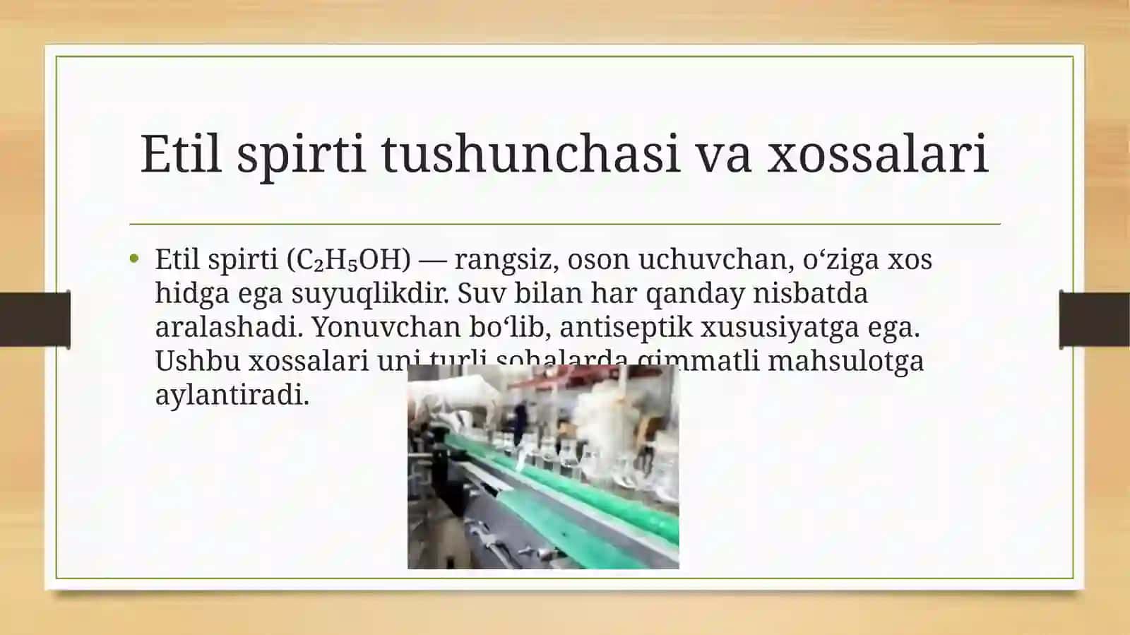 etilspirti ishlab chiqarish umumiy texnologiyasi 4