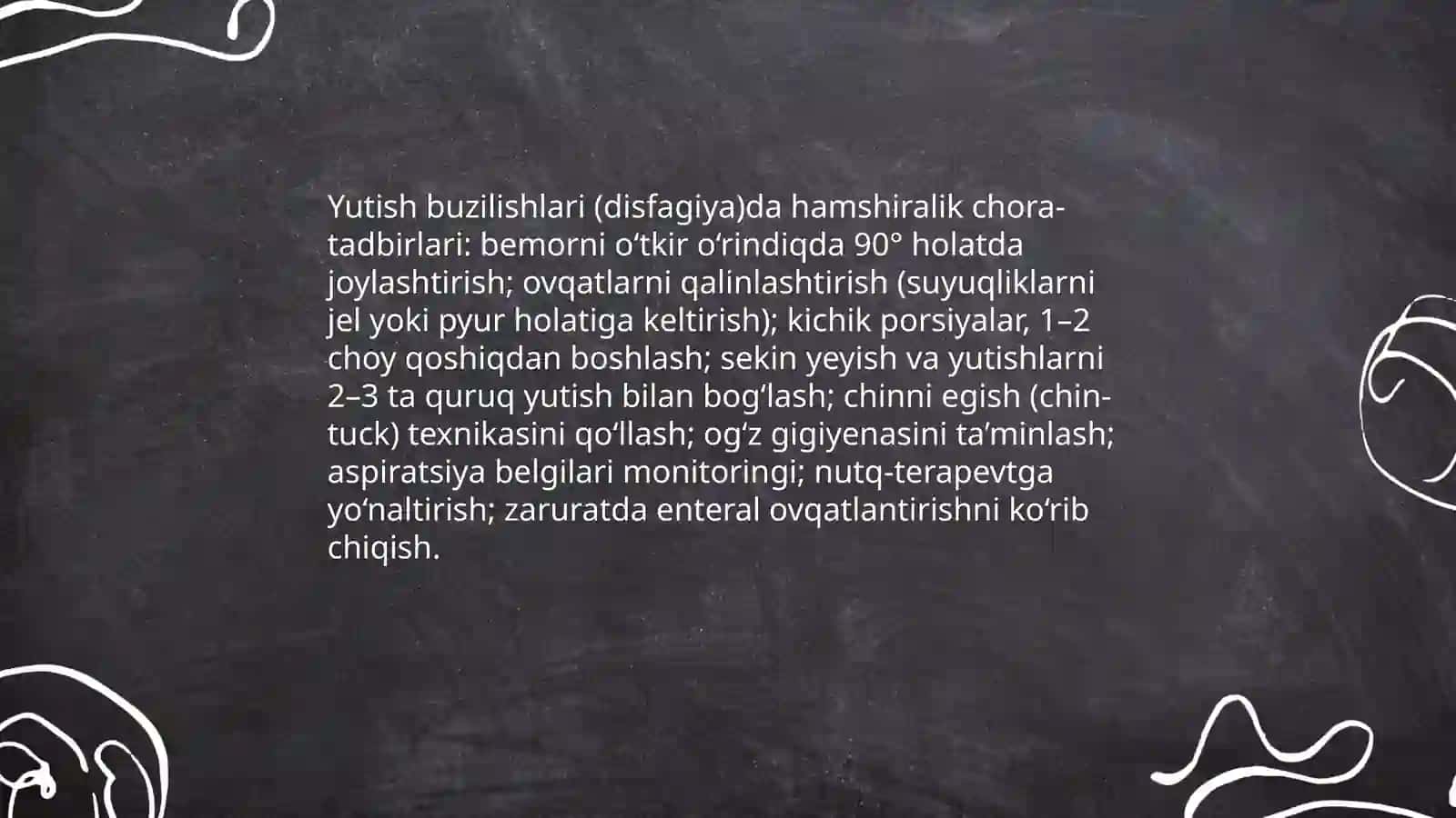 Fiziologik chiqaruvlarida hamshiralik parvarishi 4