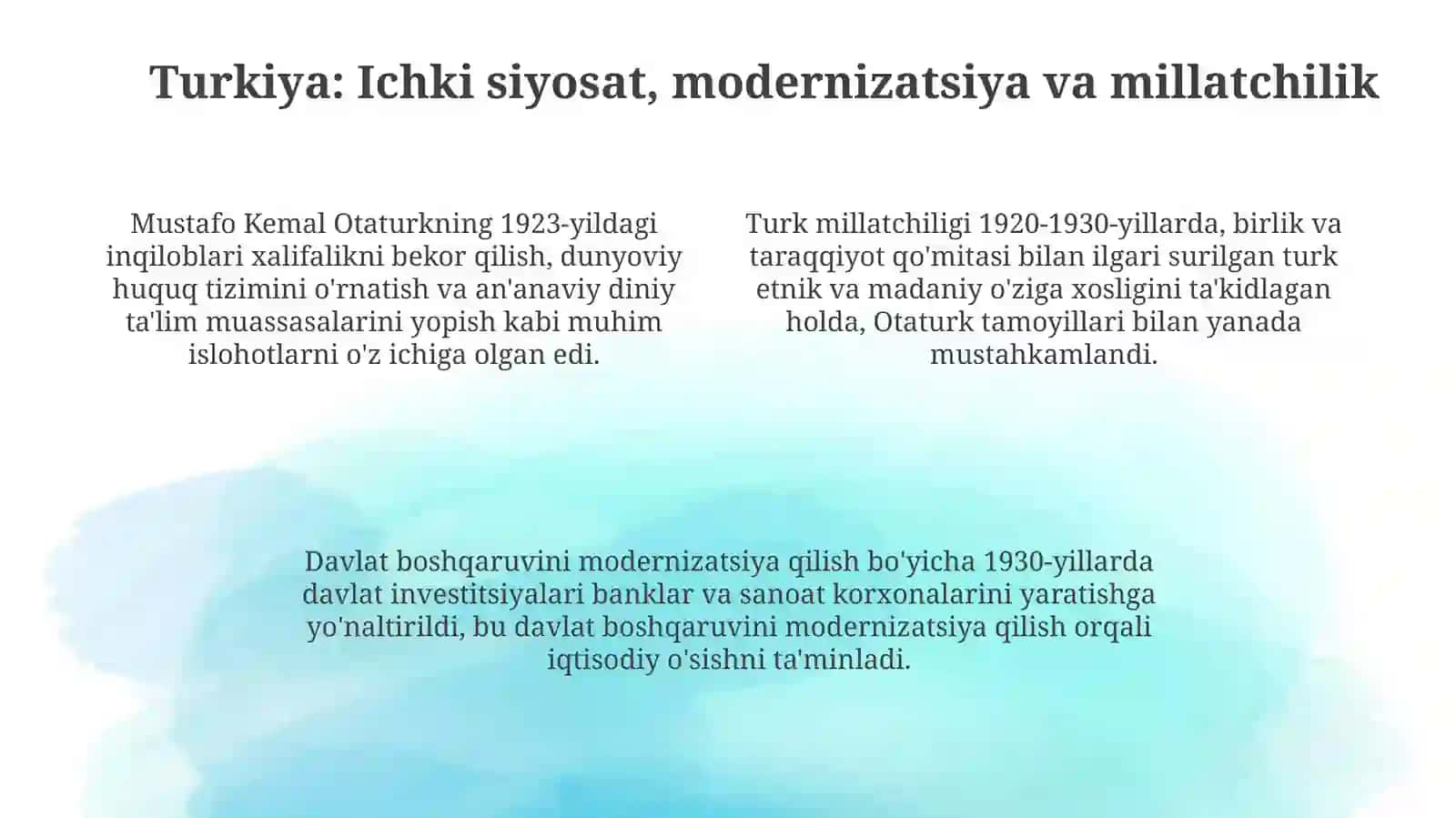 Jahon urushlari oralig'idagi siyosiy vaziyat: Umumiy ko'rinish 4