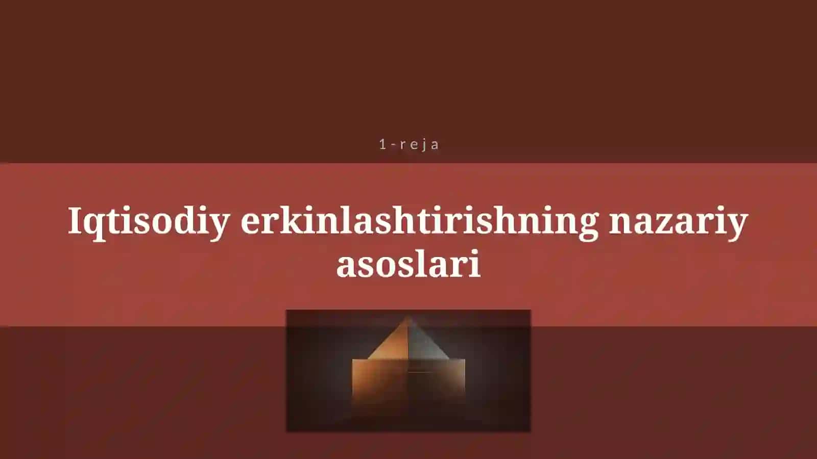 O’ZBEKISTONDA ISLOHATLARNING CHUQURLASHTIRISH VA IQTISODIYOTNING ERKINLASHTIRISHNING ASOSIY YO’NALISHLARI 4
