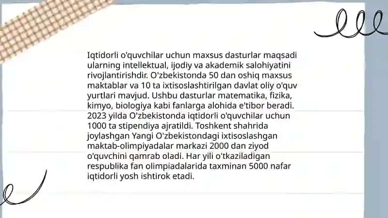Iqtidorli o'quvchilarni o'qitish metodi 4
