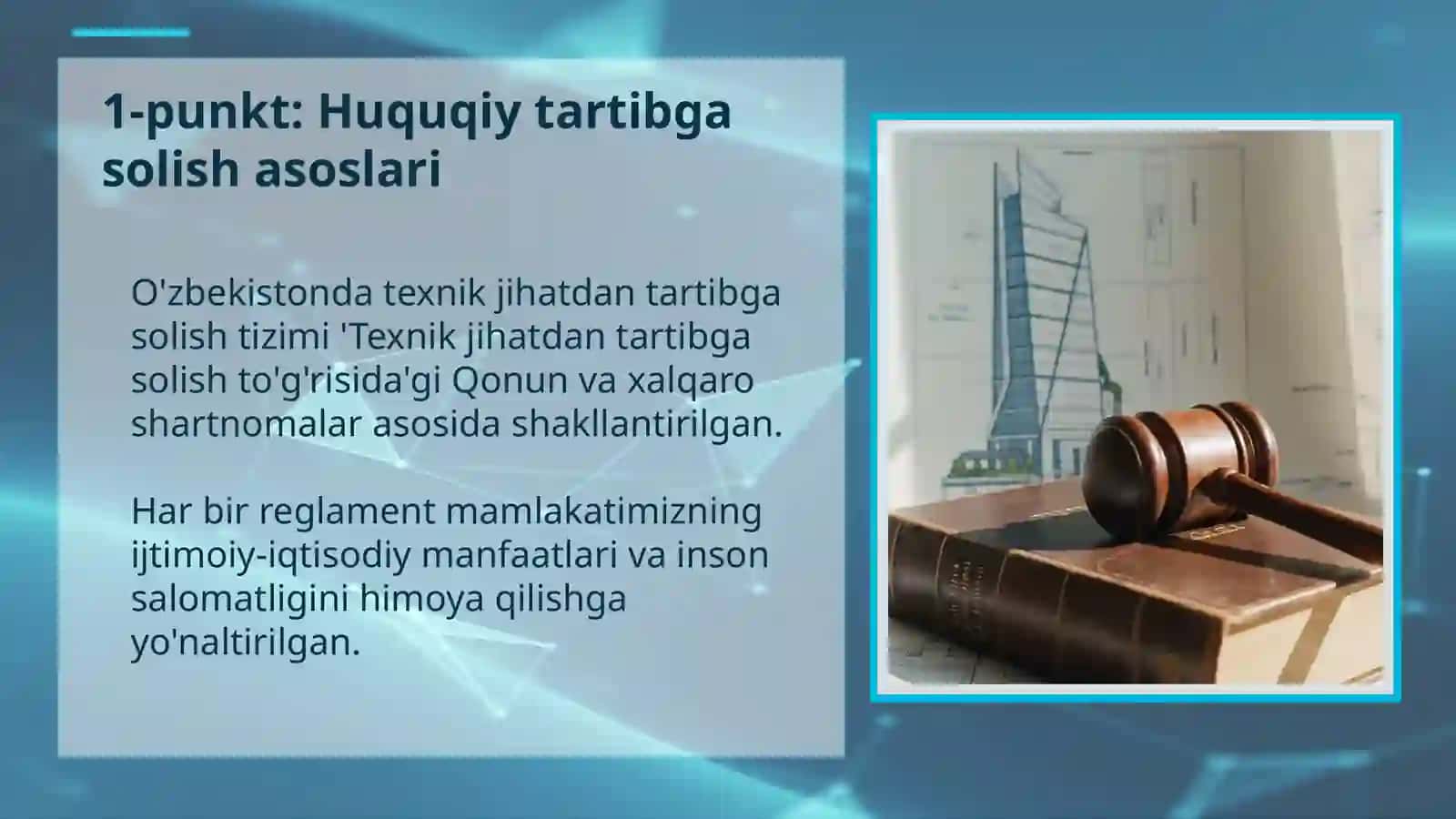 TEXNIK REGLAMENTLAR: ZAMONAVIY SIFAT VA XAVFSIZLIK STANDARTI 4