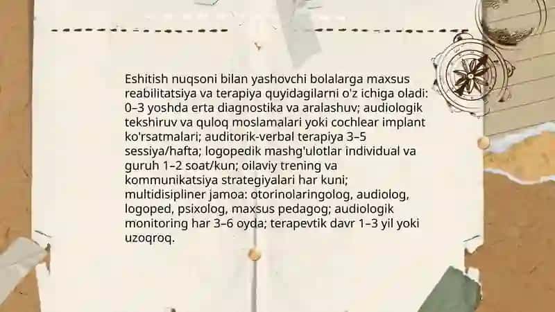 Aqliy Rivojlanishi, eshtish, ko‘rish, nutqida nuqsoni bor bolalar 4