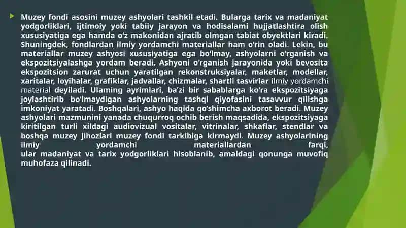 Muzey fondlarini ilmiy kataloglashtirish 4