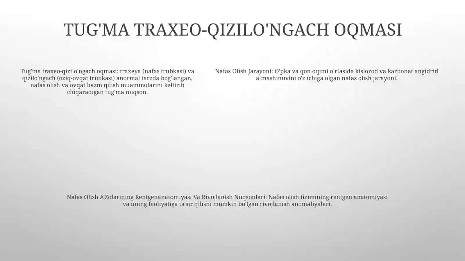 Nafas Olish Jarayoni.Nafas Olish A'Zolarinig Rentgenanatomiyasi Va Rivojlanish Nuqsonlari 4