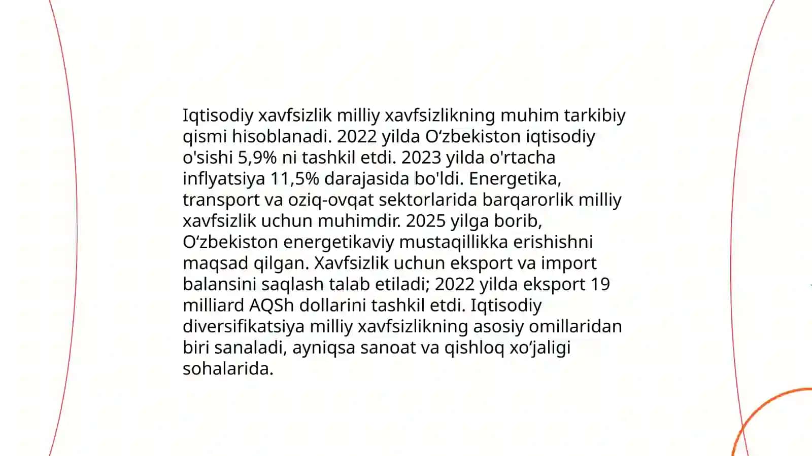 Davlatning iqtisodiy xavfsizlikni ta'minlash siyosati 4