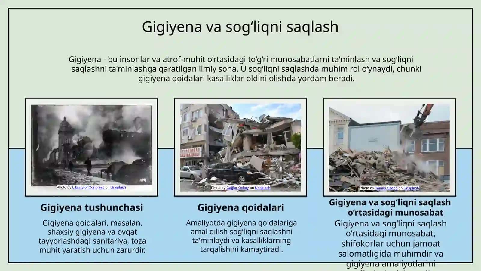 Kommunal gigiyena fanini òrganishda shifokorning vazifalari.Kommunal ob'ektlar haqida tushuncha 4