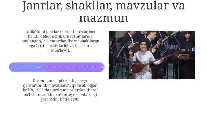 O'zbek xalq "Folklor" qo'shiqlari 4